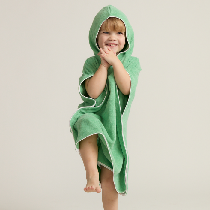 unisex gustavia green hooded towel coverup