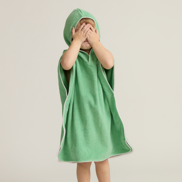 unisex gustavia green hooded towel coverup