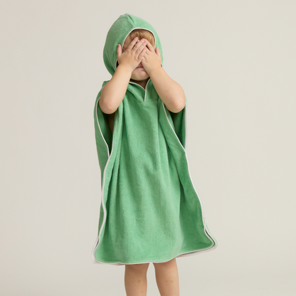 unisex gustavia green hooded towel coverup