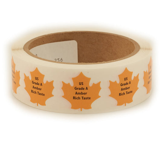 US Grade A Amber Rich Taste Grade Label (500/roll)