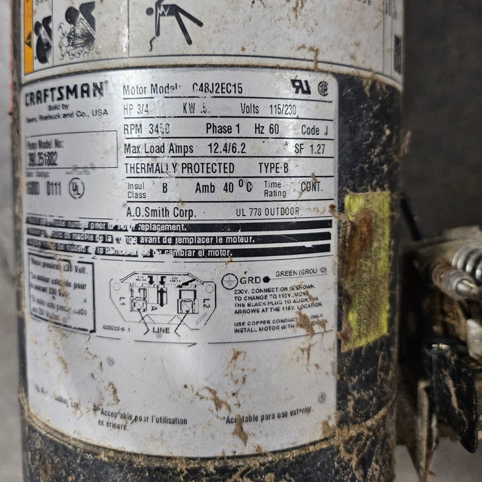 Used 3/4 HP Shallow Well Jet Pump