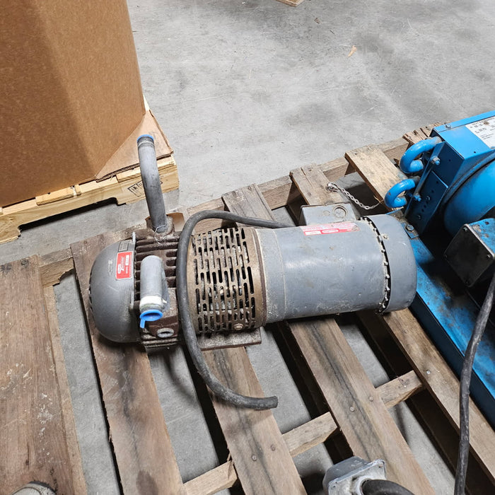 Used Three Phase 1 1/2 hp Dayton Rotary Vane Vacuum Pump