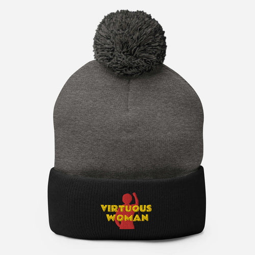 Virtuous Woman Pom-Pom Beanie