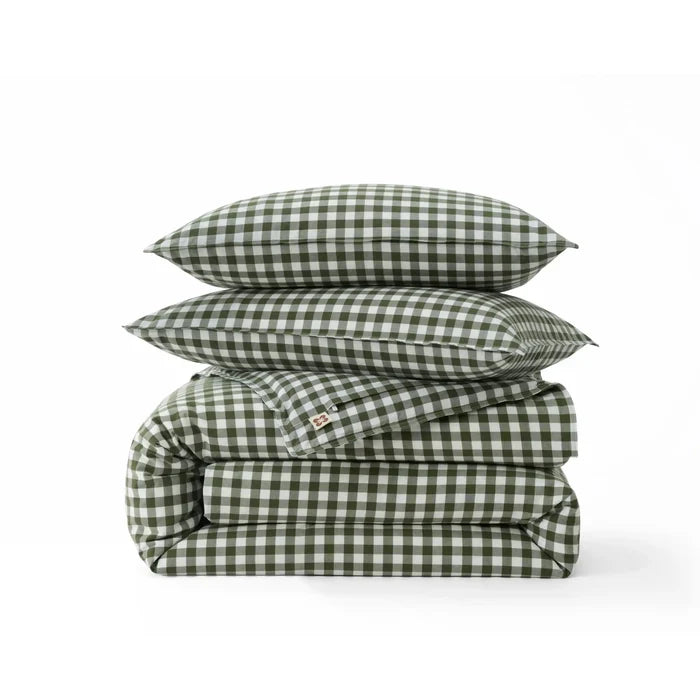 Olive Green Gingham / Queen