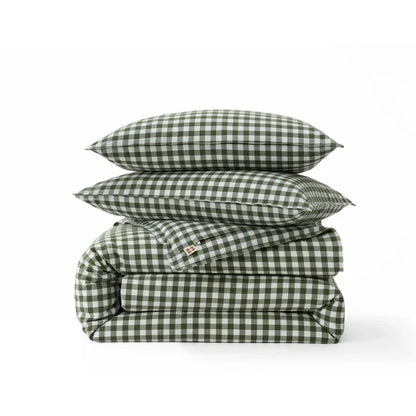 Olive Green Gingham / Queen