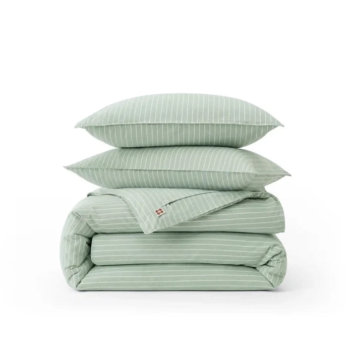 Striped Sage Green / Queen