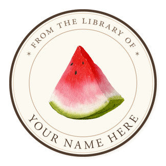 Watermelon Slice - Ex Libris Medallions