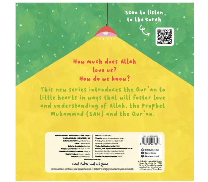 What Does Surah Duha Teach Us?  | Islamic Children's Book | Hardcover (Copy) Oak Creative Designs
