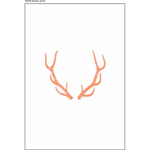 Whistler Poster - Orange Antlers 13x19