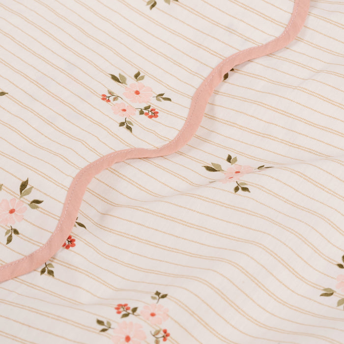 Briar Floral@Kids cotton sheet set with playful illustrations