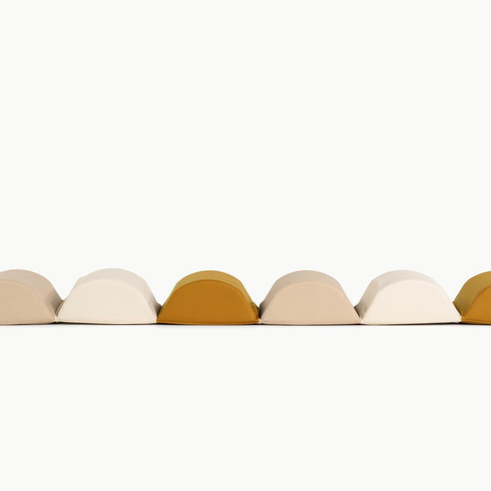 Ivory • Millet • Saffron@hex hopper laying flat