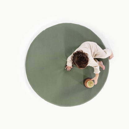Thyme / Circle@Overhead of baby playing on the Thyme Padded Mini Circle
