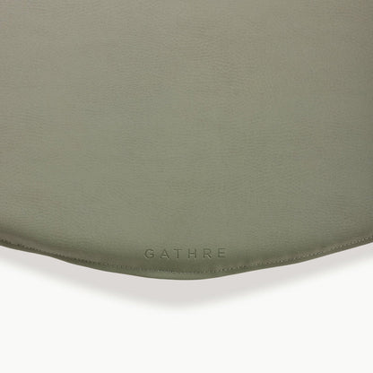 Thyme / Circle@Gathre deboss on the Thyme Padded Mini Circle