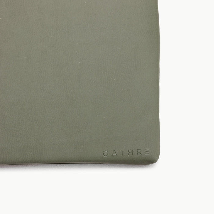Thyme / Square@Gathre deboss on the Thyme Padded Mini Square