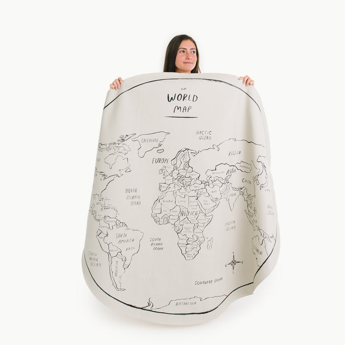 World Map Circle