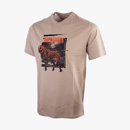 Wildebees Mens Digi Buffalo Anatomy Tee Desert Sand | Wildebees