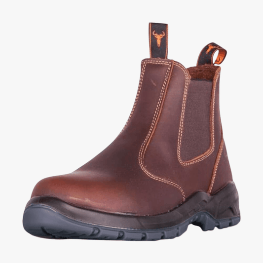 Wildebees Mens Krokodil Chelsea Boot Mid Brown | Wildebees