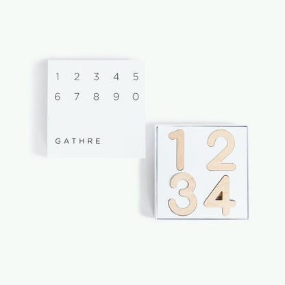 Birch@Wooden Letters in white Gathre packaging